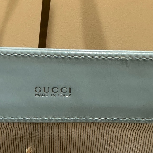 Gucci By Tom Ford Blue Mesh Tote with Pouch - Picture 5 of 12